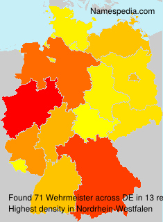 Surname Wehrmeister in Germany Surname Wehrmeister in Germany