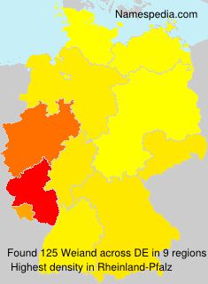 Surname Weiand in Germany Surname Weiand in Germany