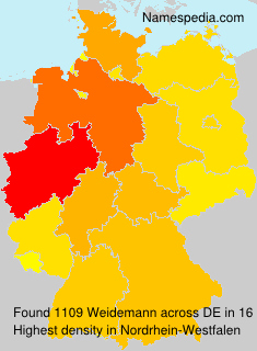 Surname Weidemann in Germany Surname Weidemann in Germany