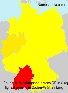 Surname Weidenmann in Germany Surname Weidenmann in Germany