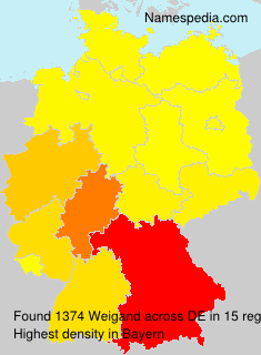 Surname Weigand in Germany Surname Weigand in Germany
