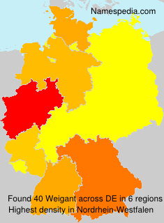 Surname Weigant in Germany Surname Weigant in Germany