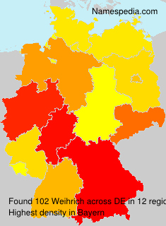 Surname Weihrich in Germany Surname Weihrich in Germany