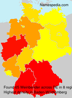 Surname Weinbender in Germany Surname Weinbender in Germany