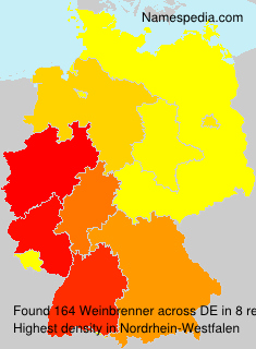 Surname Weinbrenner in Germany Surname Weinbrenner in Germany