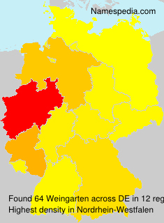 Surname Weingarten in Germany Surname Weingarten in Germany