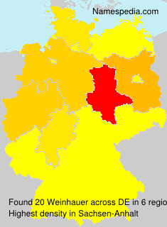 Surname Weinhauer in Germany Surname Weinhauer in Germany