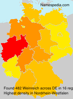 Surname Weinreich in Germany Surname Weinreich in Germany
