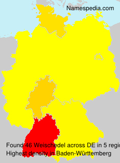 Surname Weischedel in Germany Surname Weischedel in Germany