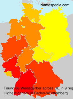 Surname Weissgerber in Germany Surname Weissgerber in Germany