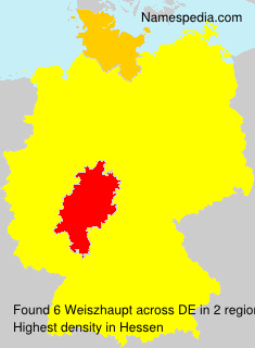 Surname Weiszhaupt in Germany