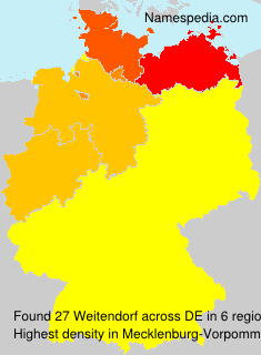 Surname Weitendorf in Germany Surname Weitendorf in Germany