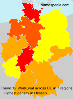 Surname Weitkunat in Germany Surname Weitkunat in Germany