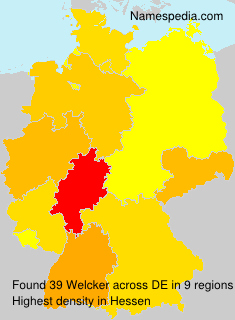 Surname Welcker in Germany Surname Welcker in Germany