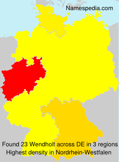 Surname Wendholt in Germany Surname Wendholt in Germany
