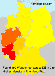 Surname Wengenroth in Germany Surname Wengenroth in Germany