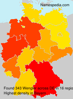 Surname Wengler in Germany Surname Wengler in Germany