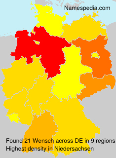 Surname Wensch in Germany Surname Wensch in Germany
