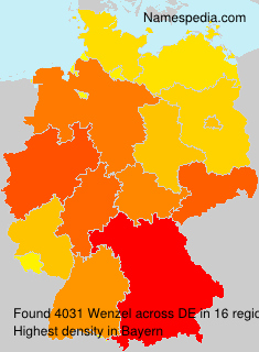 Surname Wenzel in Germany Surname Wenzel in Germany