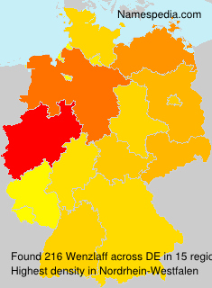 Surname Wenzlaff in Germany Surname Wenzlaff in Germany