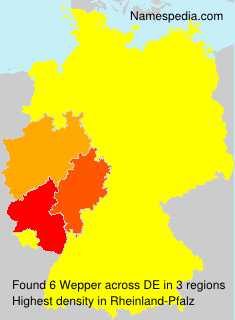 Surname Wepper in Germany Surname Wepper in Germany