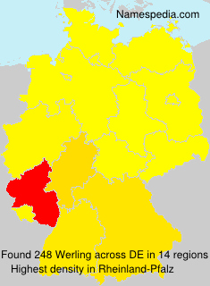 Surname Werling in Germany Surname Werling in Germany