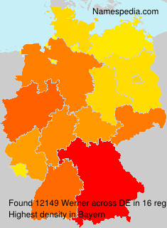 Surname Werner in Germany Surname Werner in Germany