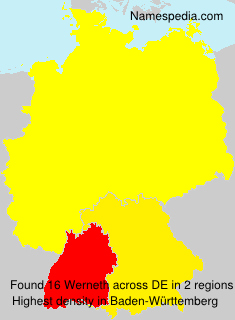 Surname Werneth in Germany Surname Werneth in Germany