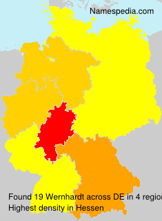 Surname Wernhardt in Germany Surname Wernhardt in Germany