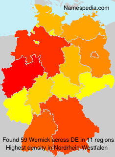 Surname Wernick in Germany Surname Wernick in Germany