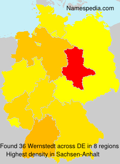 Surname Wernstedt in Germany Surname Wernstedt in Germany