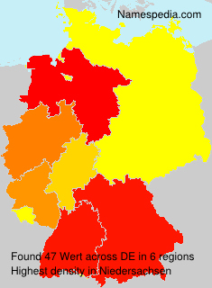 Surname Wert in Germany Surname Wert in Germany