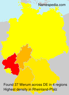 Surname Werum in Germany Surname Werum in Germany
