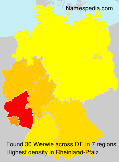 Surname Werwie in Germany Surname Werwie in Germany