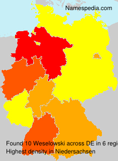 Surname Weselowski in Germany Surname Weselowski in Germany