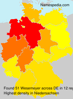 Surname Wesemeyer in Germany Surname Wesemeyer in Germany