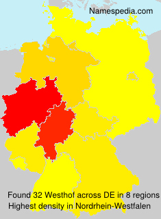 Surname Westhof in Germany Surname Westhof in Germany
