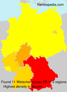 Surname Wetscher in Germany Surname Wetscher in Germany