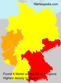Surname Wettel in Germany Surname Wettel in Germany