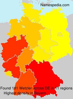 Surname Wetzler in Germany Surname Wetzler in Germany