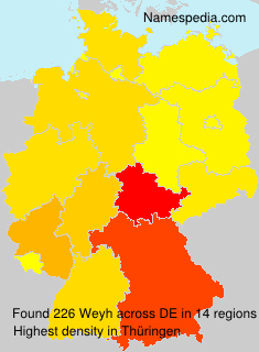 Surname Weyh in Germany Surname Weyh in Germany