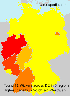 Surname Wickers in Germany Surname Wickers in Germany