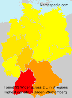 Surname Wider in Germany Surname Wider in Germany