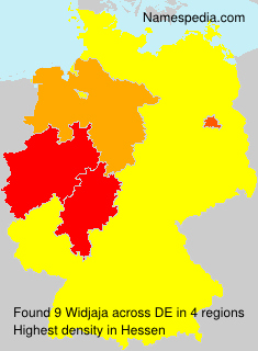 Surname Widjaja in Germany Surname Widjaja in Germany