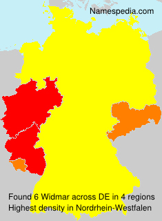 Surname Widmar in Germany Surname Widmar in Germany