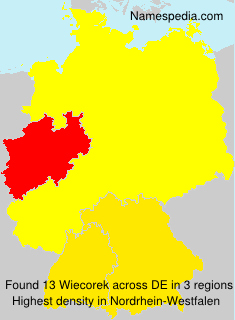 Surname Wiecorek in Germany Surname Wiecorek in Germany