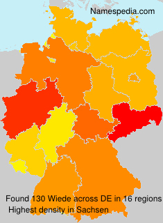 Surname Wiede in Germany Surname Wiede in Germany