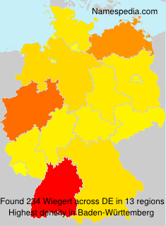 Surname Wiegert in Germany Surname Wiegert in Germany