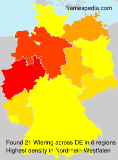 Surname Wiering in Germany Surname Wiering in Germany