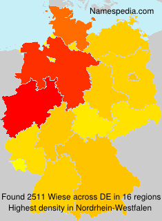 Surname Wiese in Germany Surname Wiese in Germany